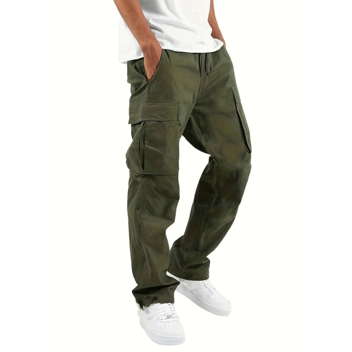 Lance Men's Wide Straight Cargo Pants – Comfortable Modern Fit