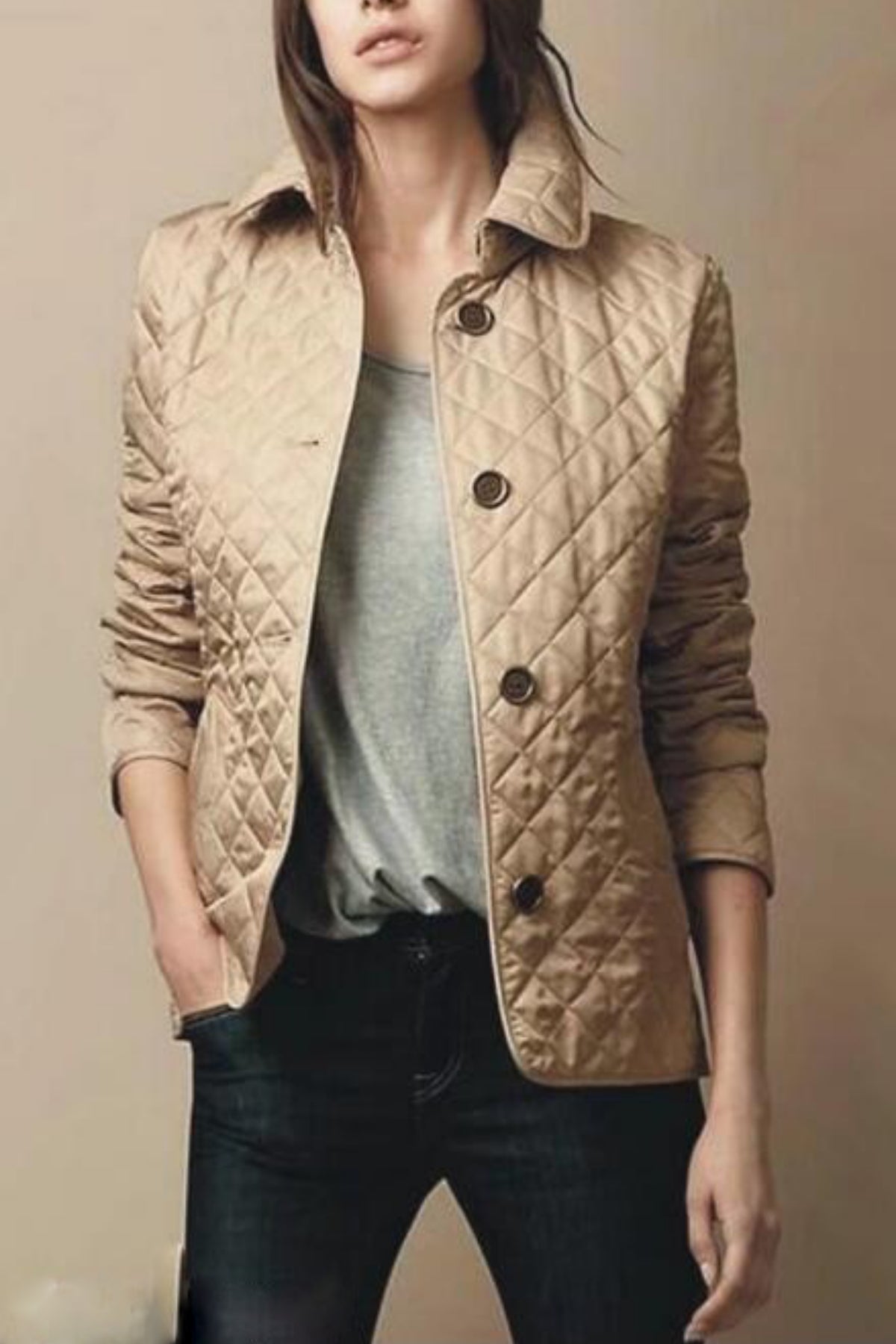 Clara Women's Quilted Fitted Jacket