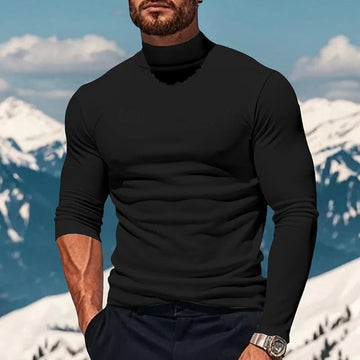 Benson | Men’s Turtleneck Long Sleeve Slim Fit Casual Shirt