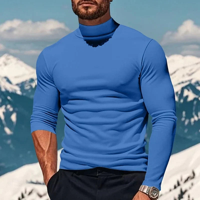 Benson | Men’s Turtleneck Long Sleeve Slim Fit Casual Shirt