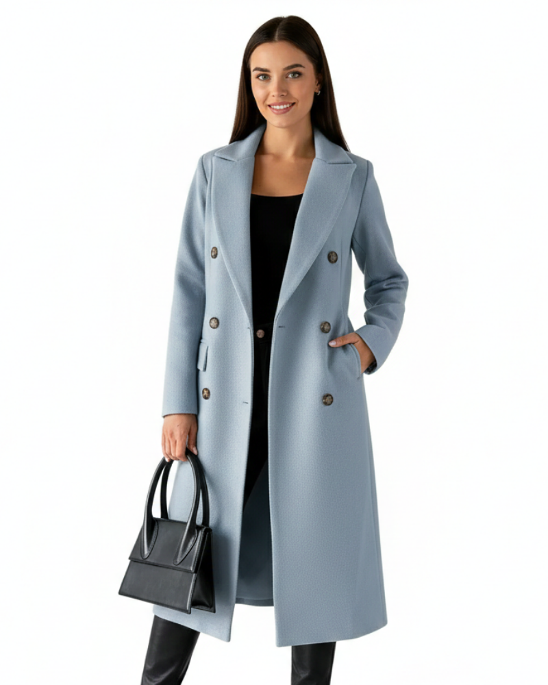 Zivory Women's Long Button Front Coat