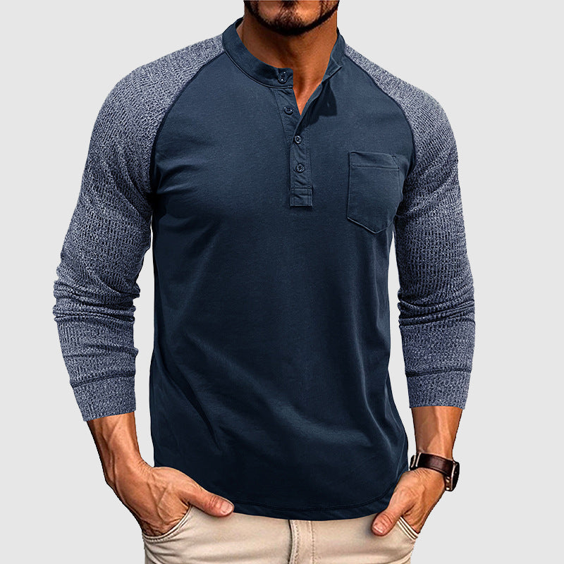 Lorenzo Vitali Dual Tone Henley Shirt
