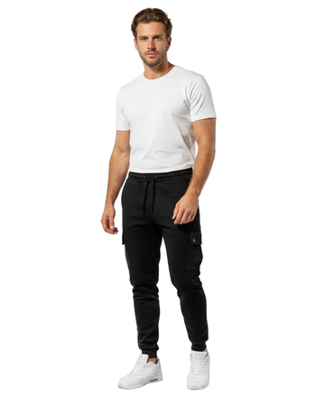 Luciano Men's Cargo Joggers – Comfortable Sweatpants with Side Pockets