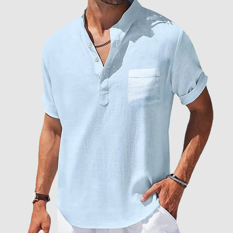 Roberto Russo Sunwalk Henley Shirt