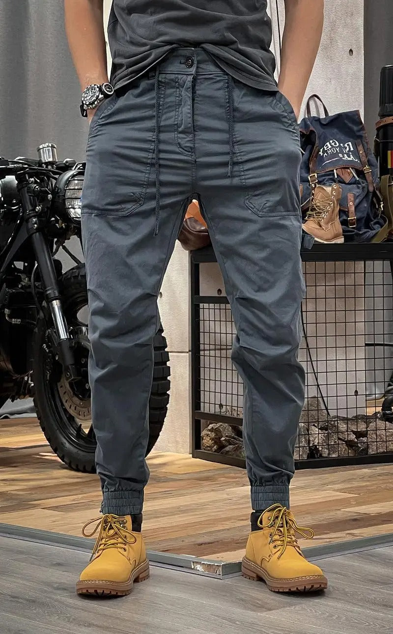 David Men's Stretch Cargo Pants – Comfortable Versatile Spandex Blend