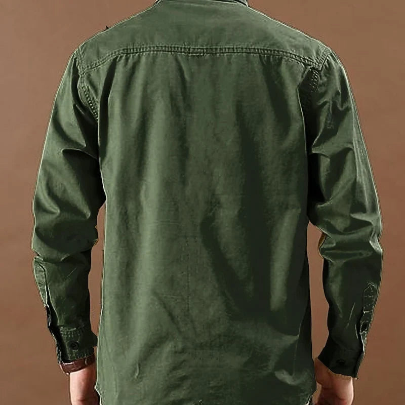 Wade | Men’s Long Sleeve Button Front Utility Shirt