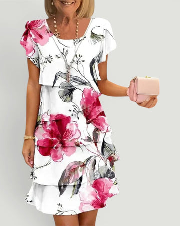 Grace | Timeless Tiered Floral Midi Dress