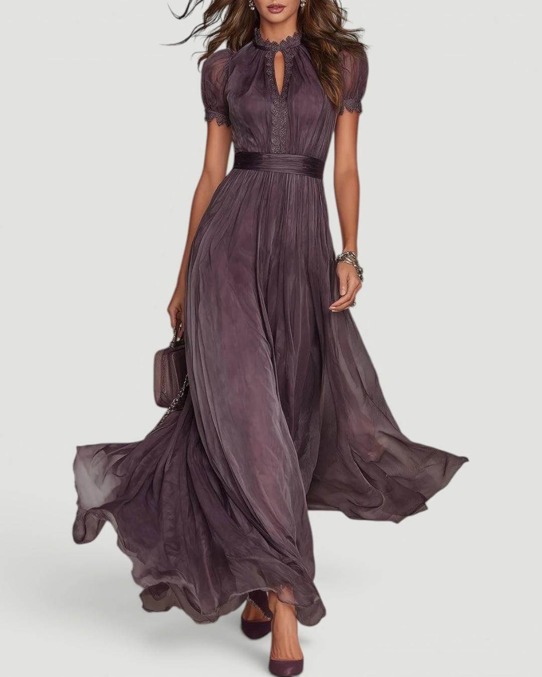 Lainey | Graceful Lace Keyhole Formal Dress