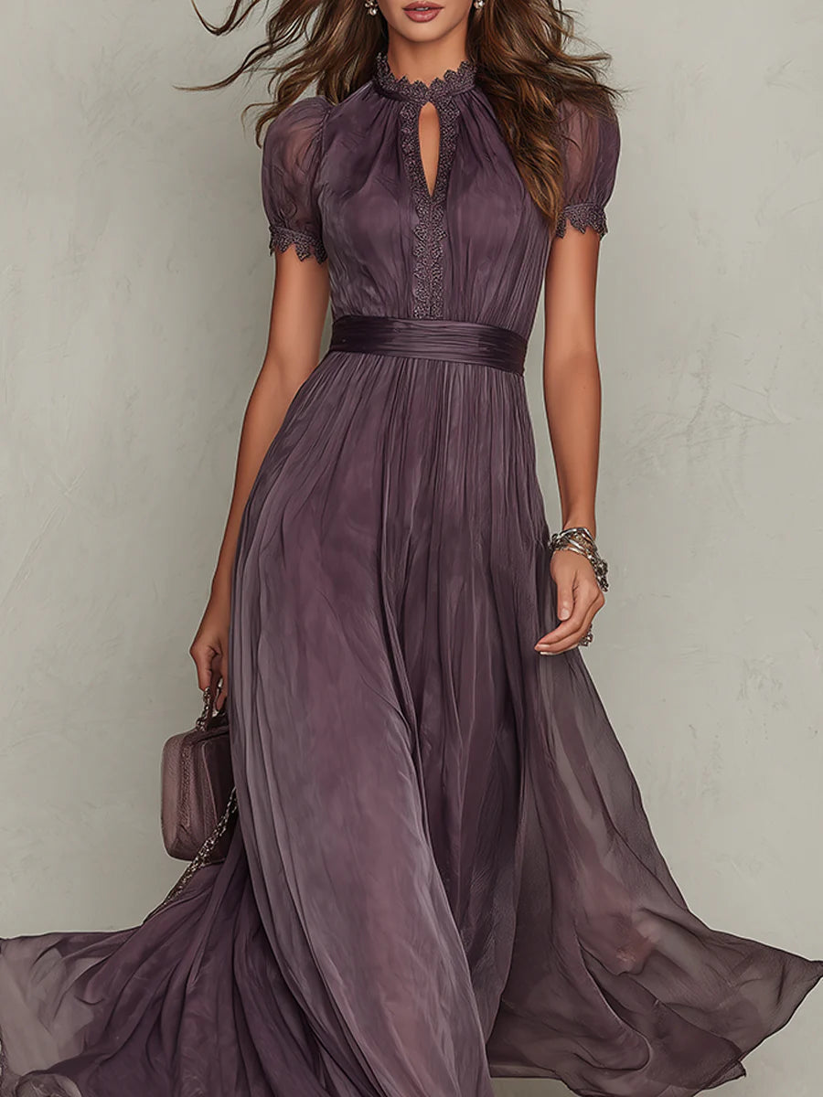Lainey | Graceful Lace Keyhole Formal Dress