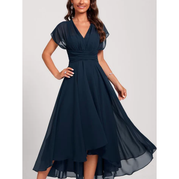 Maggie | Refined Flowing Chiffon Formal Dress