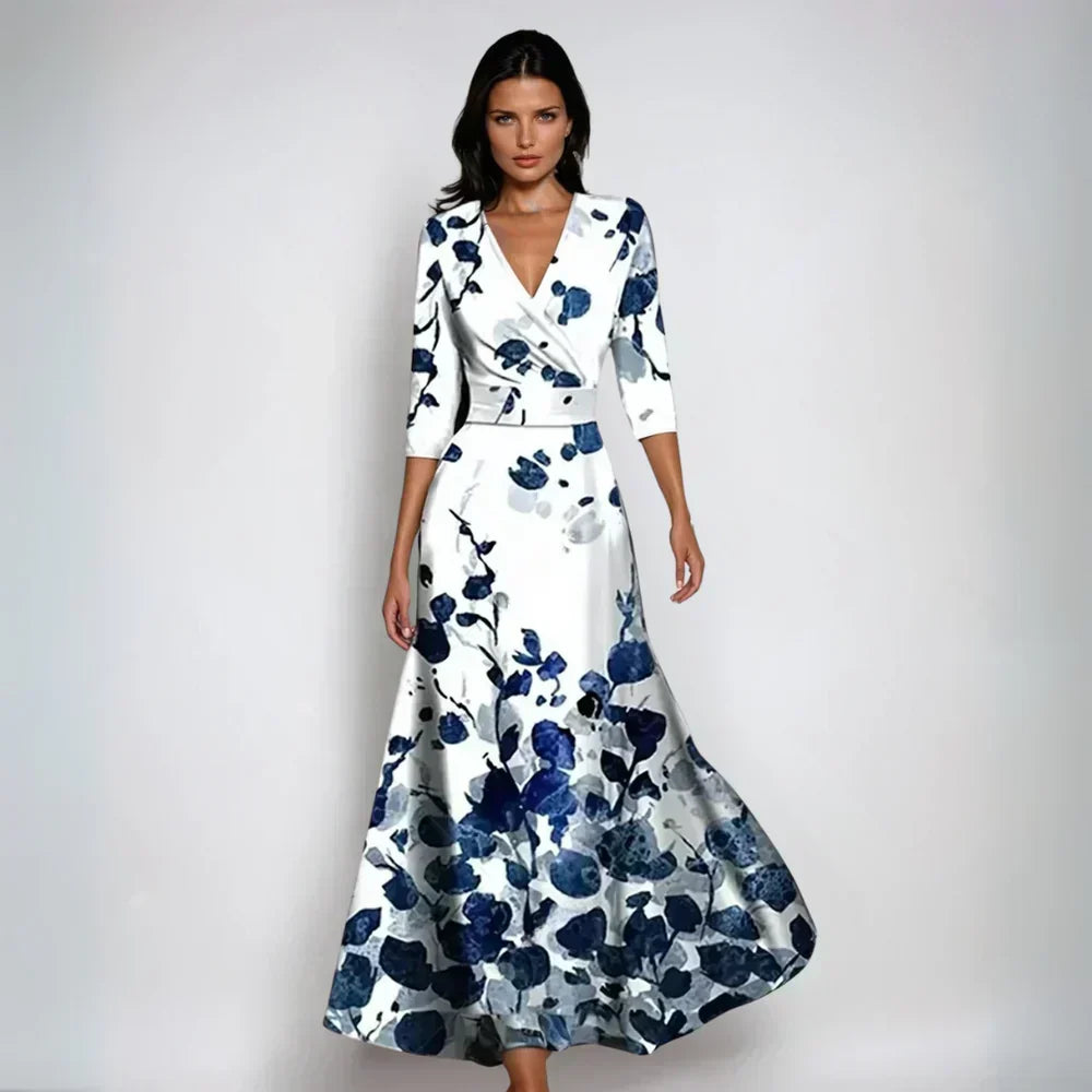 Maisie | Classic Floral Wrap Cocktail Dress