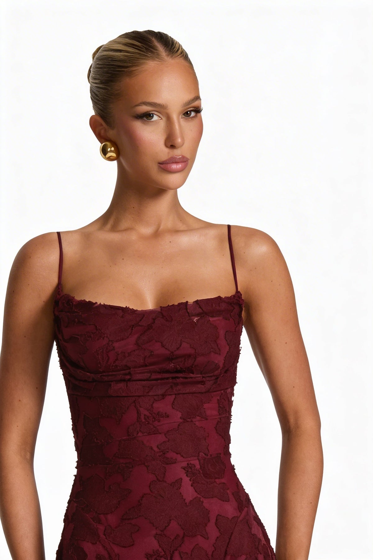 Penelope | Elegant Lace Maxi Races Dress with Corset Bodice